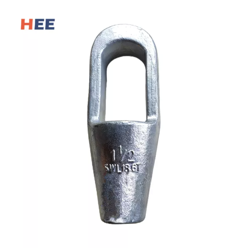 安全で永続的なワイヤーロープ接続用に設計された閉じたスペルターソケット、頑丈なアプリケーションに最適